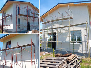 Construction of a House with Completed Facades Using Decorative Exterior Plaster thumbnail