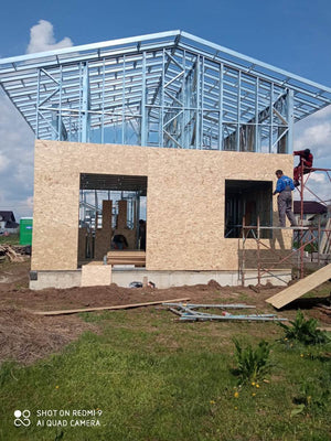 Construction of a Metal House Exterior Closure with OSB Cladding thumbnail