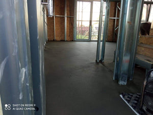 Construction of a Metal House with Ground Floor and First Floor of 115 sqm Pouring of Screeds thumbnail