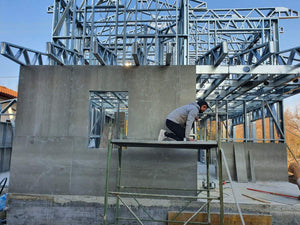 Construction of a Metal House Exterior Cladding with Fiber Cement and Basalt Wool Insulation thumbnail