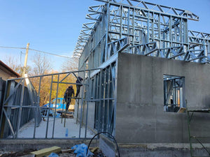 Construction of a Metal House Exterior Cladding with Fiber Cement and Basalt Wool Insulation thumbnail