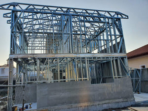 Construction of a Metal House Exterior Cladding with Fiber Cement and Basalt Wool Insulation thumbnail