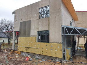 Construction of a Metal House Exterior Cladding with Fiber Cement and Basalt Wool Insulation thumbnail