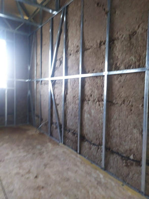 Construction of a Metal House Insulation of Interior Walls with Basalt Wool thumbnail