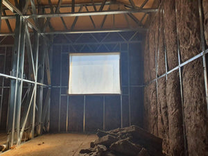 Construction of a Metal House Insulation of Interior Walls with Basalt Wool thumbnail
