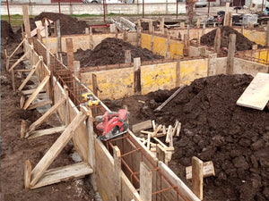 Construction of a Metal Structure House Reinforcing Beams with Planting Reinforcement and Formwork thumbnail