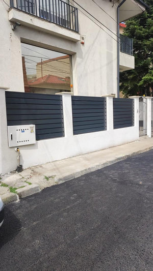 Construction of a Fence with Concrete Posts and Modern Profile Metal Panels thumbnail