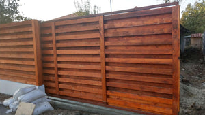 Construction of a Concrete and Wood Fence GA02 in Otopeni thumbnail