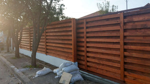 Construction of a Concrete and Wood Fence GA02 in Otopeni thumbnail