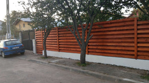 Construction of a Concrete and Wood Fence GA02 in Otopeni thumbnail