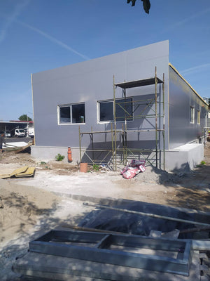 Construction of a 240 sqm Metal Hall Installation of Sandwich Panels
 thumbnail