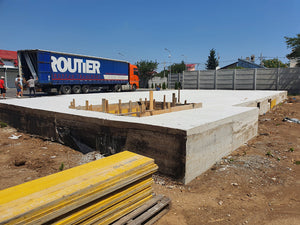 Construction of a 240 sqm Metal Hall Pouring the Foundation Slab thumbnail