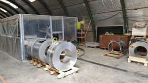 Cutting and Preassembly of a Single-Story 53 sqm Metal Structure House in the Factory thumbnail