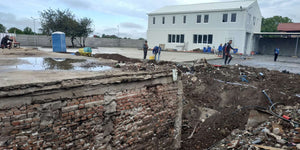 Roof Removal for Existing Basement Consolidation in a 240 sqm Hall Construction thumbnail