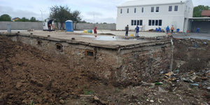 Roof Removal for Existing Basement Consolidation in a 240 sqm Hall Construction thumbnail