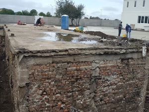 Roof Removal for Existing Basement Consolidation in a 240 sqm Hall Construction thumbnail