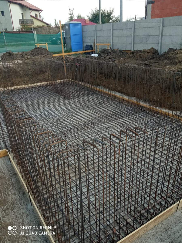 Detaliu imbinare pereti demisol cu placa de beton