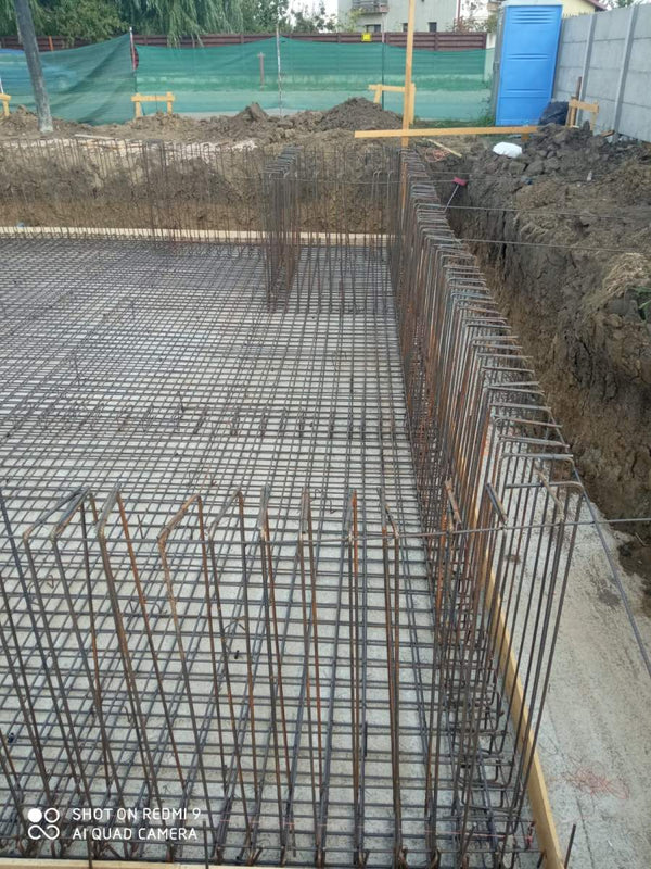 detaliu sapatura si pereti demisol locuinta rezidentiala din profile metalice usoare