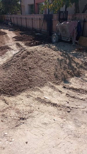 Courtyard Leveling with Forest Earth Fill and Lawn Planting thumbnail