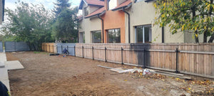 Courtyard Leveling with Forest Earth Fill and Lawn Planting thumbnail