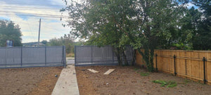 Courtyard Leveling with Forest Earth Fill and Lawn Planting thumbnail