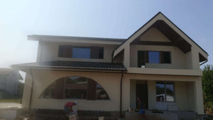 Fatada casa cu terase si balcoane in faza finala thumbnail