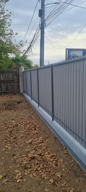 Completed Facades with Siliconized Decorative Plaster and Fence for a Single-Story House in Ilfov thumbnail