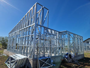 Completion of Metal Frame for Two Single-Story Houses in Berceni thumbnail