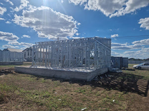 Completion of Metal Frame for Two Single-Story Houses in Berceni thumbnail