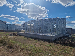 Completion of Metal Frame for Two Single-Story Houses in Berceni thumbnail