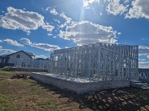 Completion of Metal Frame for Two Single-Story Houses in Berceni thumbnail