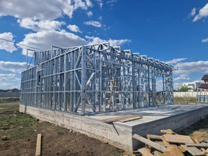 Completion of Metal Frame for Two Single-Story Houses in Berceni thumbnail
