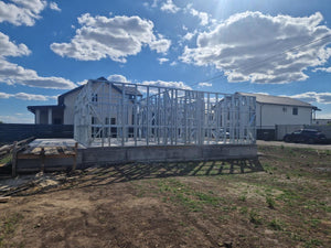 Completion of Metal Frame for Two Single-Story Houses in Berceni thumbnail