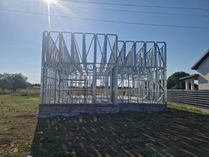 Completion of Metal Frame for Two Single-Story Houses in Berceni thumbnail
