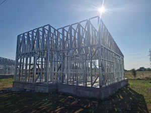 Completion of Metal Frame for Two Single-Story Houses in Berceni thumbnail