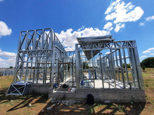 Completion of Metal Frame for Two Single-Story Houses in Berceni thumbnail