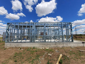 Completion of Metal Frame for Two Single-Story Houses in Berceni thumbnail