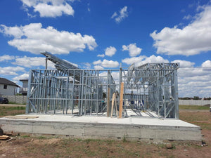 Completion of Metal Frame for Two Single-Story Houses in Berceni thumbnail