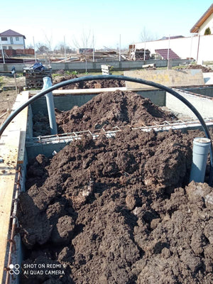 Compact and Prepare the Ground for Pouring a Slab over Soil for a Metal House thumbnail