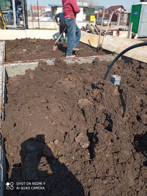 Compact and Prepare the Ground for Pouring a Slab over Soil for a Metal House thumbnail