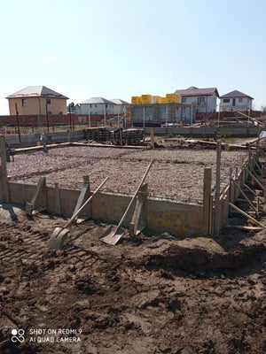 Compact and Prepare the Ground for Pouring a Slab over Soil for a Metal House thumbnail