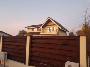 Construction of a Street Concrete and Wood Fence GA04 thumbnail