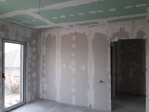 Applying Fine Wall Putty Finish to Interior Walls of a 190 sqm House Construction thumbnail