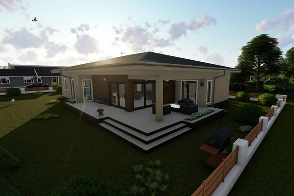 Ground Floor Steel Frame House With 3 Bedrooms Model 269-047 - house exterior image 2