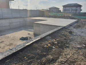 Foundation Waterproofing and Pouring of Ground Level Slab for Villa on Metal Structure thumbnail