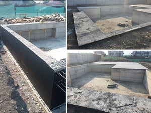 Foundation Waterproofing and Pouring of Ground Level Slab for Villa on Metal Structure thumbnail