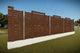 Horizontal Wood House Fence With Wooden Posts Model GA12 - fence model picture 1