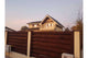 Basket Weave Wood House Fence With Concrete Base GA04 Raw - fence model picture 5