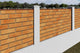 Concrete House Fence With Brick Masonry Panels Model GA08 - fence model picture 3