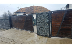 Galvanized Welded Mesh Gabion House Fence Model GA13 - fence model image 8 thumbnail